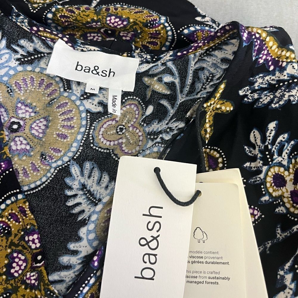 BA&SH
Volver gathered floral-print crepe mini dress NWT Size M - Picture 6 of 8